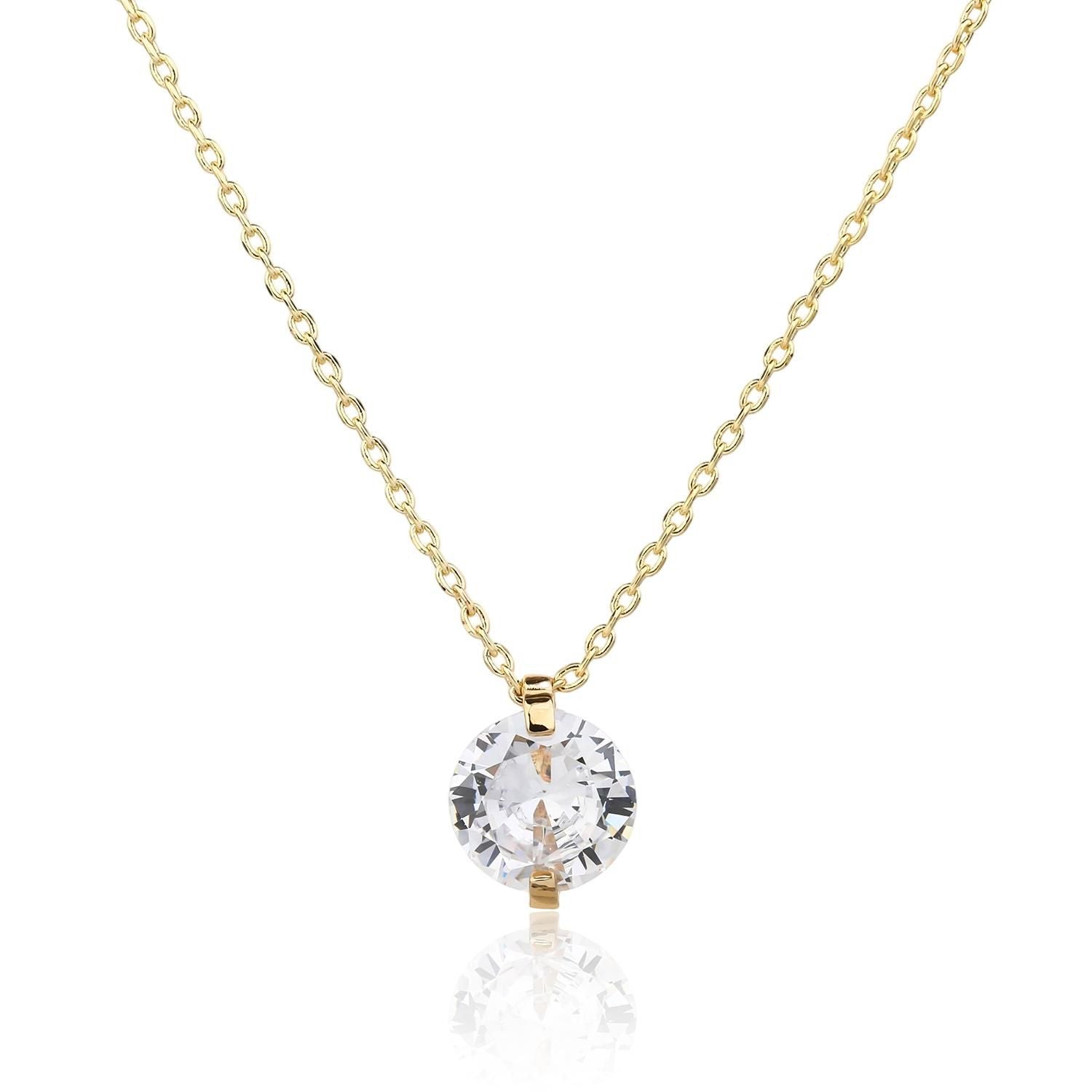 שרשרת יהלום עגול S925