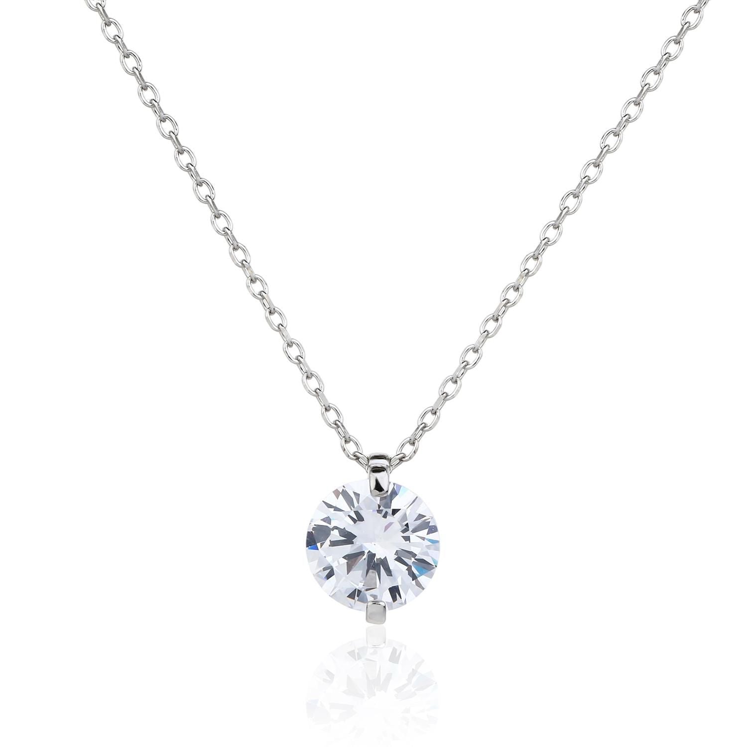 שרשרת יהלום עגול S925