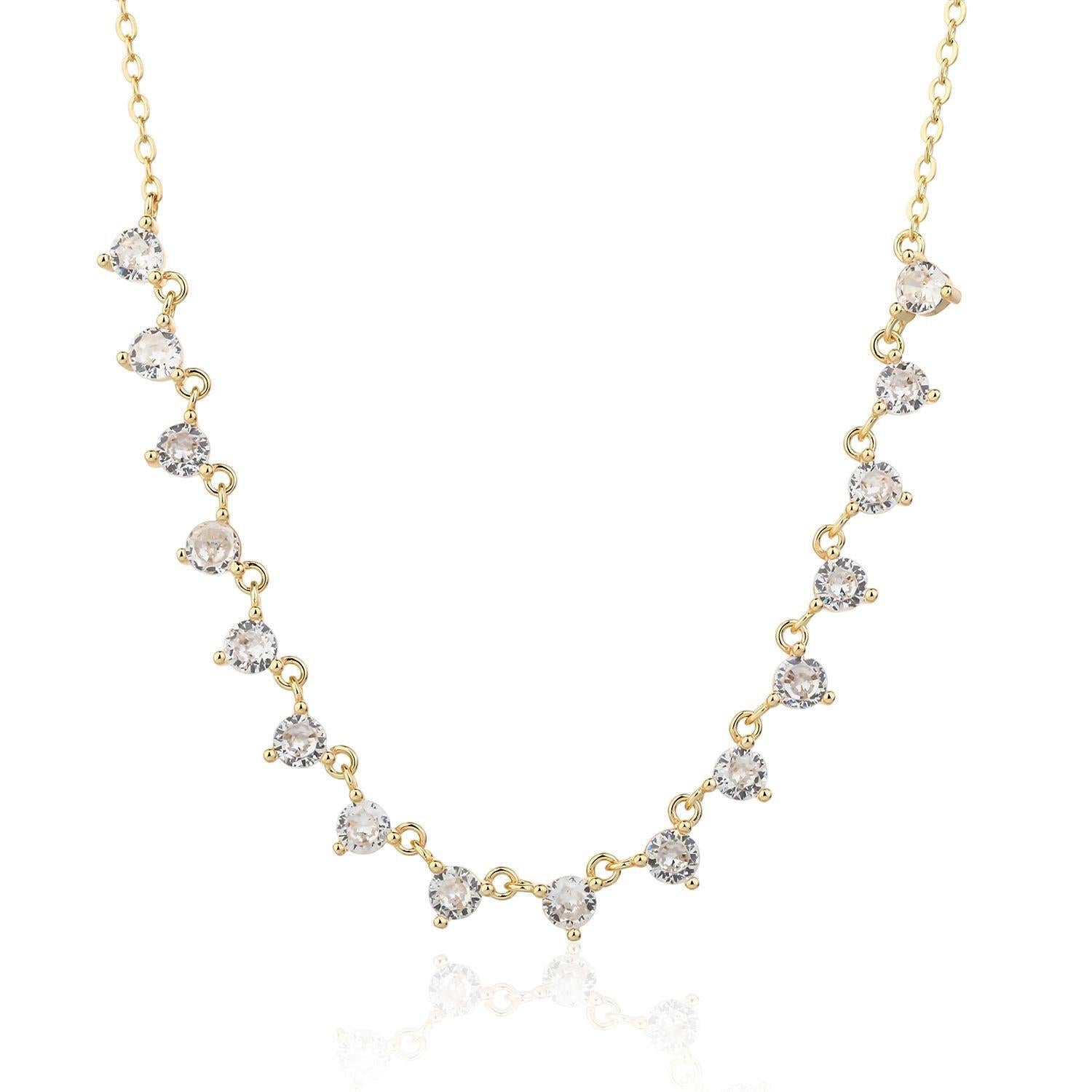 שרשרת משובצת זרקונים