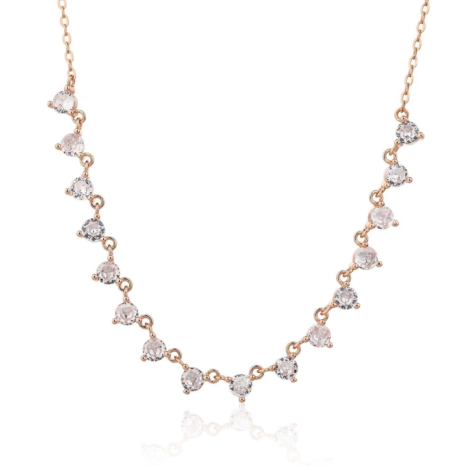 שרשרת משובצת זרקונים